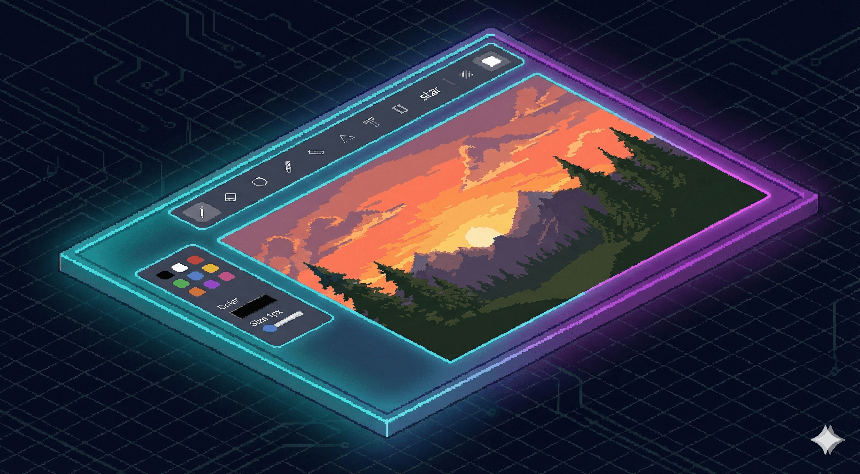 Illustration for Infinite Canvas Whiteboard Engine